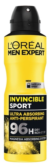 Deodorant Men expert invincible sport sprej, Loreal, 150 ml