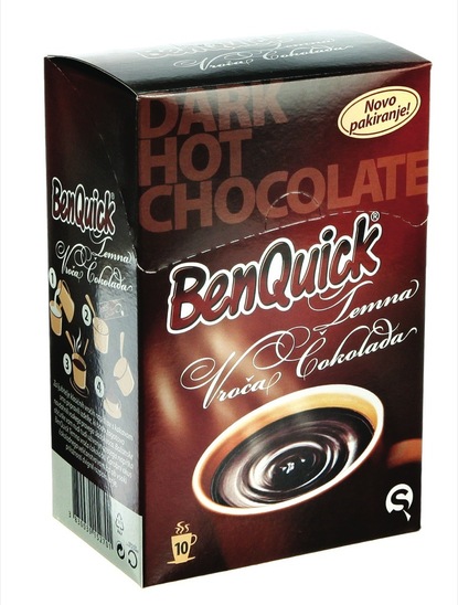 Temna vroča čokolada, BenQuick, 10 x 25 g