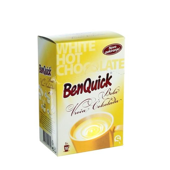 Bela vroča čokolada, BenQuick, 10 x 25 g