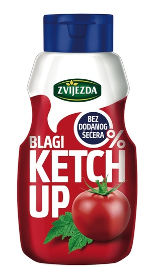 Blagi ketchup, brez dodanega sladkorja, Zvijezda, 500 g