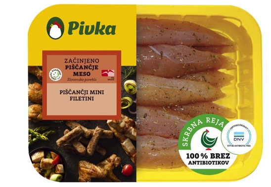 Piščančji mini filetini, Pivka, 400 g, pakirano, IK