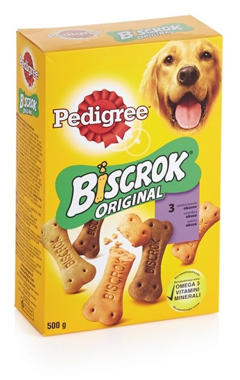 Prigrizek za pse Biscrok, Pedigree, 500 g