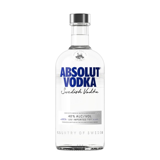 Vodka, Absolut, 40 % alkohola, 0,7 l