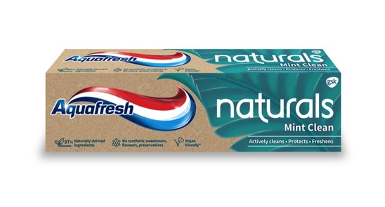 Zobna pasta Naturals Mint clean, Aquafresh, 75 ml