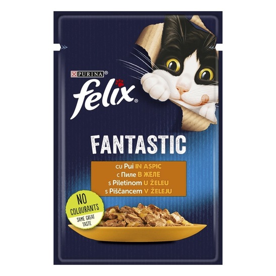 Mokra hrana za mačke, piščanec, Felix, 85 g