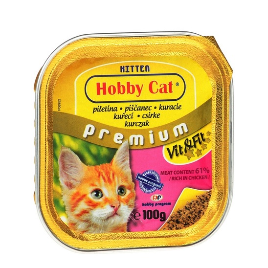 Hrana za mačke s piščancem, Hobby Cat, 100 g