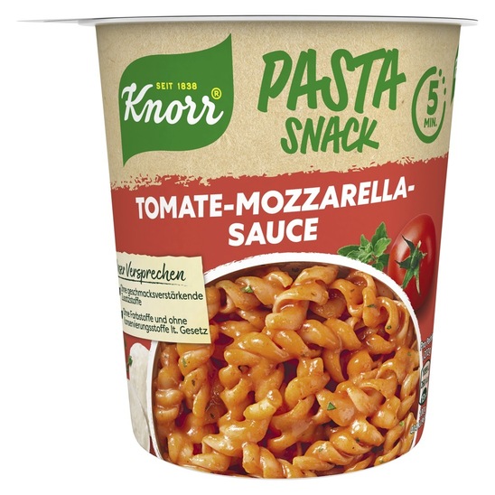 Testenine paradižnik in mozzarella, Pasta Snack, Knorr, 72 g