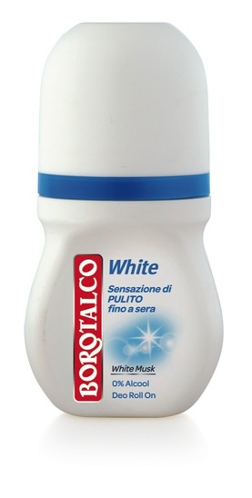 Deodorant White roll on, Borotalco, 50 ml