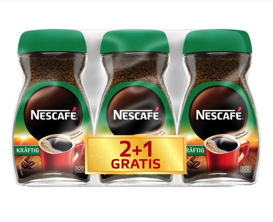 Instant kava Classic Strong, Nescafe, 200 g, 2 + 1 gratis