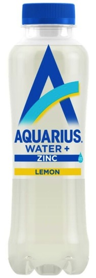 Negazirana voda, limona in cink, Aquarius, 0,4 l