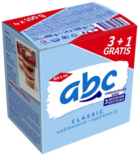 Namaz klasik, ABC, 3 x 100 g + 100 g gratis