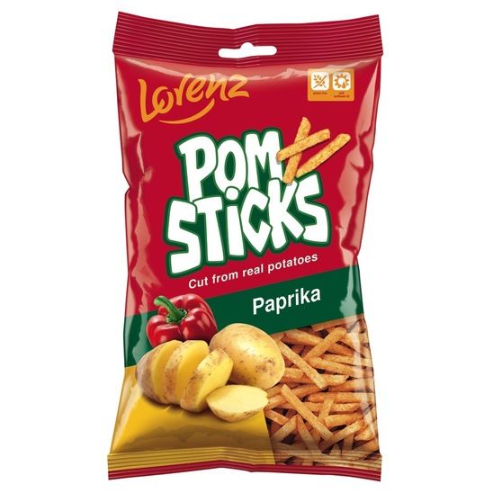 Flips s papriko Pomsticks, Lorenz, 100 g