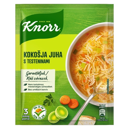 Kokošja juha s testeninami, Knorr, 69 g