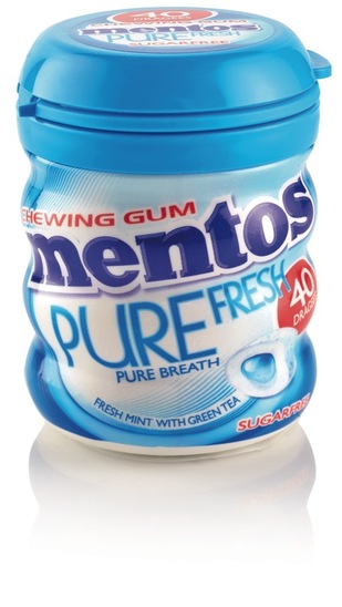 Žvečilni gumi Pure Fresh Mint, Mentos, 60 g