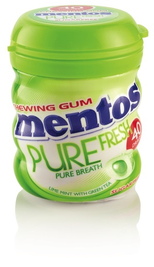 Žvečilni gumi Pure Fresh Lime, Mentos, 60 g