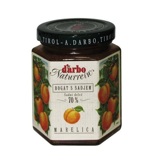 Extra 70 % marelični džem, Darbo, 200 g