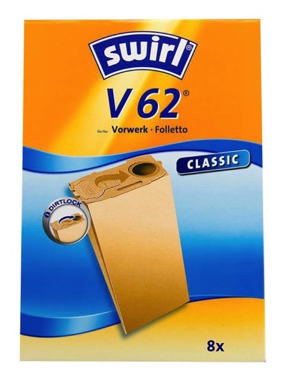 Vrečke za sesalnik Swirl V62, 8 kosov