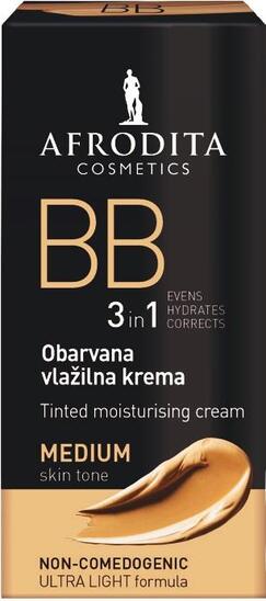 Obarvana BB krema, srednja, Afrodita, 30 ml