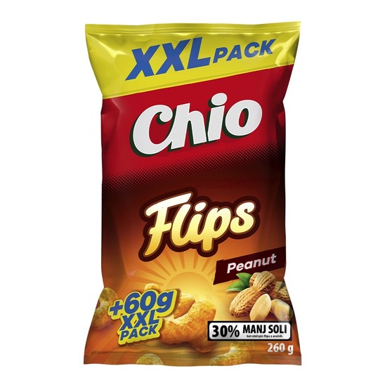 Flips z arašidi XXL, Chio, 200 g + 60 g
