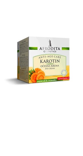 Krema za obraz proti očesnim gubicam Karotin, Afrodita, 15 ml