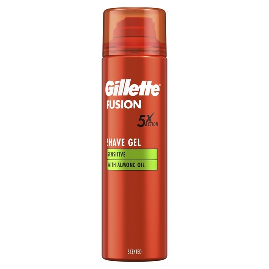 Gel za britje Sensitive, Gillette Fusion, 200 ml