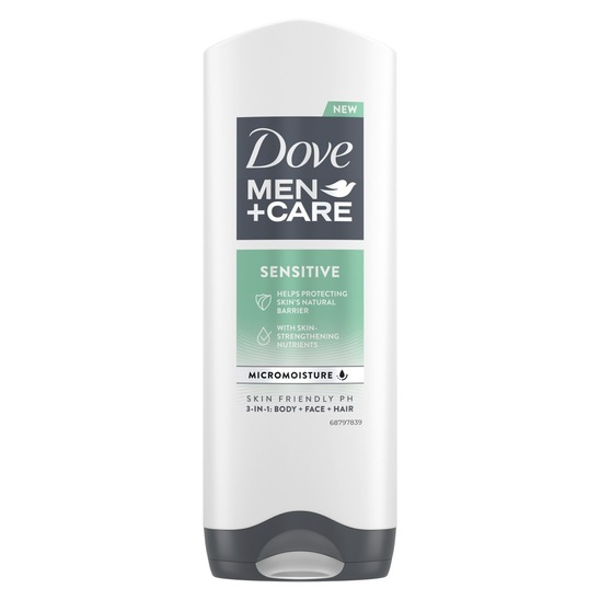 Gel za prhanje Men Sensitive, Dove, 250 ml