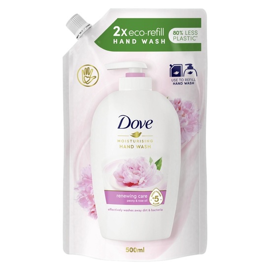 Tekoče milo Peony & Rose Oil, Dove, 500 ml