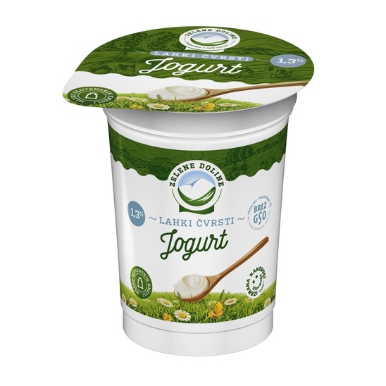 Navadni jogurt, 1,3 % m.m., Zelene Doline, 180 g