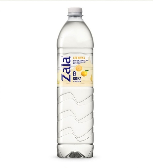 Negazirana voda brez sladkorja, Nula, grenivka, Zala, 1,5 l