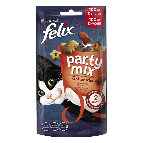 Prigrizek za mačke Grill Mix, Felix, 60 g