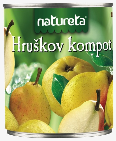 Hruškov kompot, Natureta, 850 g