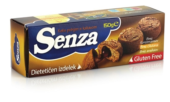 Čokoladni keksi brez glutena, Senza, 150 g