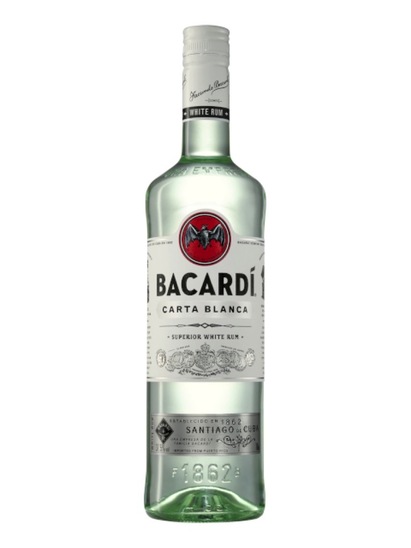 Rum Carta Blanca, Bacardi, 37,5% alkohola, 1 l