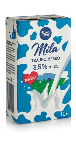 Mleko, 3,5 % m.m., Mila, 1 l
