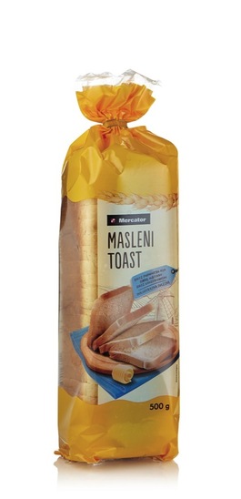 Masleni toast, Mercator, 500 g