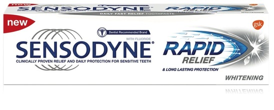 Zobna pasta, Rapid Relief White, Sensodyne, 75 ml