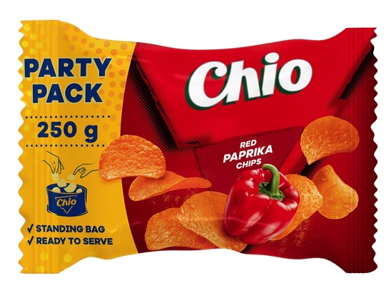 Čips s papriko, partypack, Chio, 250 g