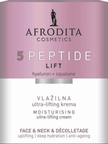 Vlažilna krema za obraz, 5 Peptide lift, Afrodita, 50 ml