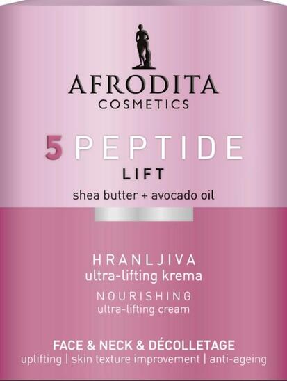 Hranljiva krema, 5 Peptide lift, Afrodita, 50 ml