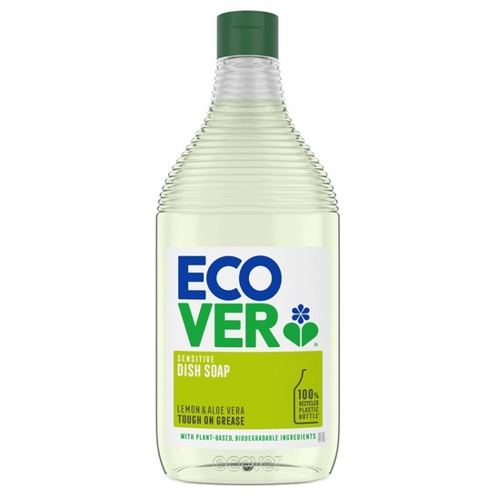 Detergent za ročno pomivanje posode, limona in aloe vera, Ecover, 450 ml