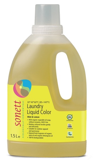 Eko detergent za pranje barvnega perila, Sonett, 1,5 l