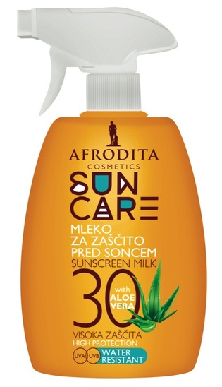 Mleko za sončenje v spreju, SPF 30, Sun Care, Afrodita, 200 ml