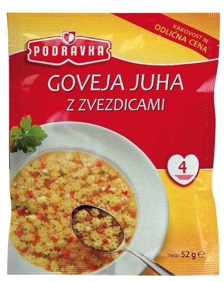 Goveja juha z zvezdicami, Podravka, 52 g