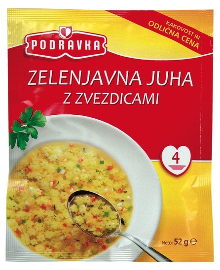 Zelenjavna juha z zvezdicami, Podravka, 52 g