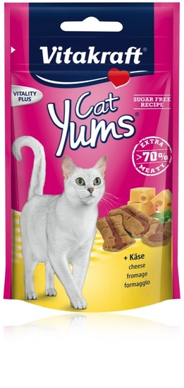 Prigrizek za mačke Cat Yums s sirom, Vitakraft, 40 g