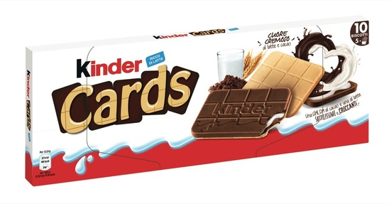 Čokolada Kinder Cards, Kinder, 128 g