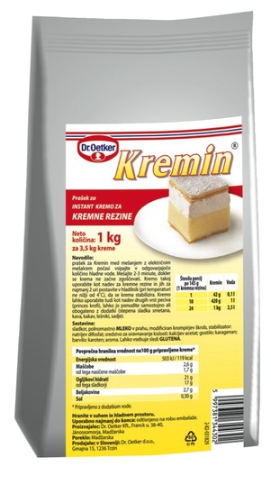 Kremin krema, Dr. Oetker, 1 kg