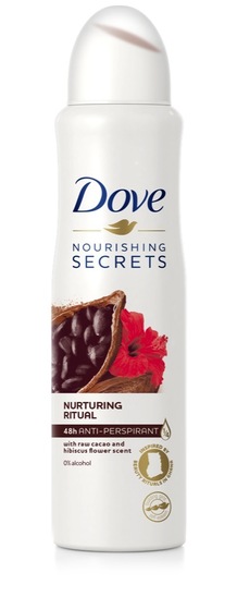 Deodorant Raw cacao & hibiscus sprej, Dove, 150 ml