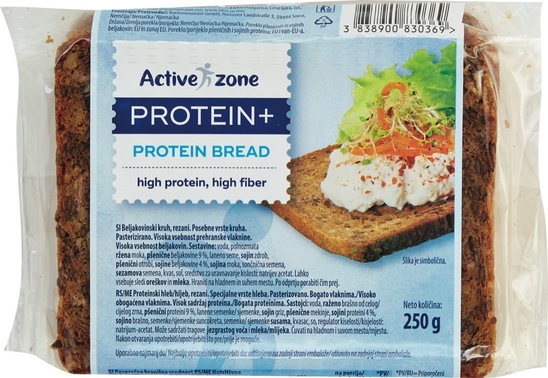 Proteinski kruh, Active zone, 250 g