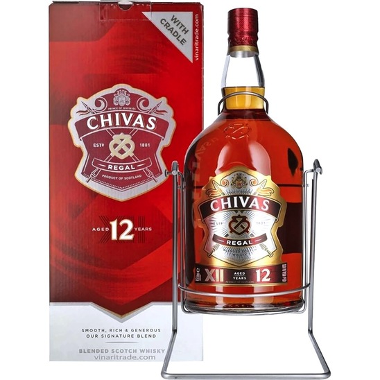 Škotski Whiskey Chivas Regal 12 let, 40 % alkohola, 4,5 l